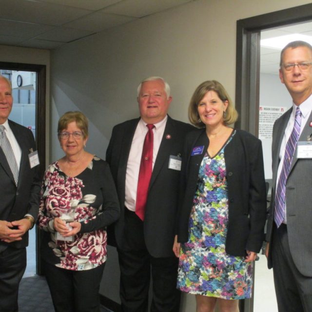PA State Senator Bob Mensch, Marilyn Poggi, Walter Poggi, Pamela A. Kelly President & CEO, Chamber of Commerce for Greater Montgomery County, Richard Reitz