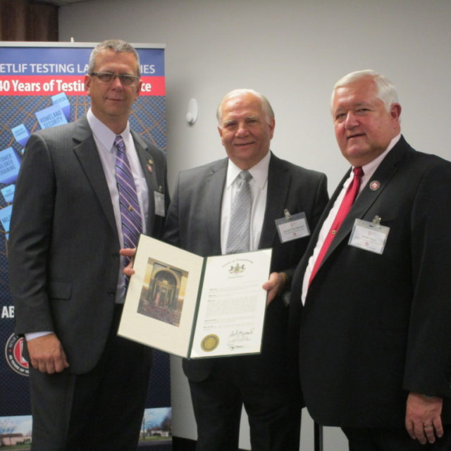 Richard Reitz, PA State Senator Bob Mensch, Walter Poggi